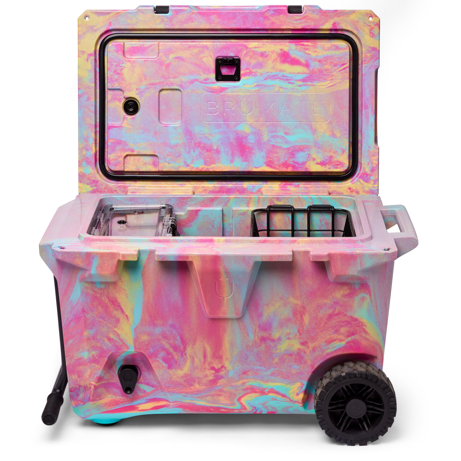 BrüTank 55-Quart Rolling Cooler | Rainbow Swirl